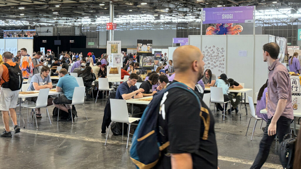 Le stand shogi de la ligue IdF de shogi à la Japan Expo 2025